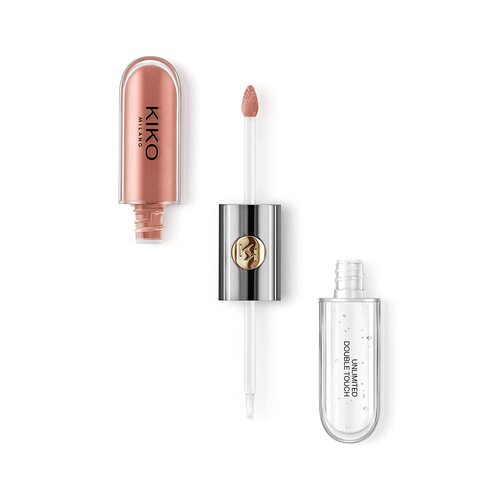 【追跡可能海外メール便】KIKO MILANO アンリミテッド ダブルタッチ 129 Unlimited Double Touch 129 Liquid lipstick with a bright finish in a two-step application. Lasts up to 12 hours*. No-transfer base colour イタリア グロス 乾燥 保湿 リップ