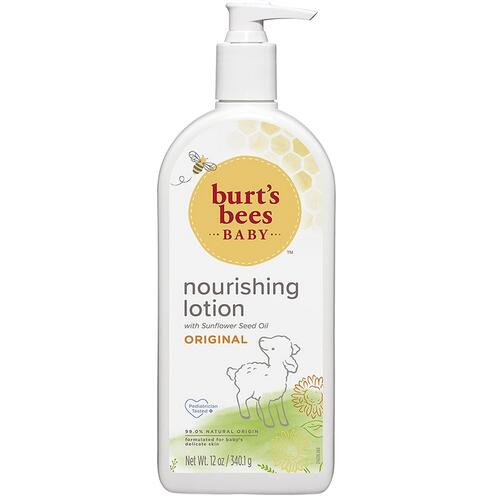 【エクスプレス便】バーツビーズベビーローション 340g Burt's Bees Baby Lotion for Sensitive Skin12oz ベビーローション 敏感肌用 ベビーケア 刺激なし オリジナルの香り 乳児 乾燥 保湿 保護 シアバター 自然由来