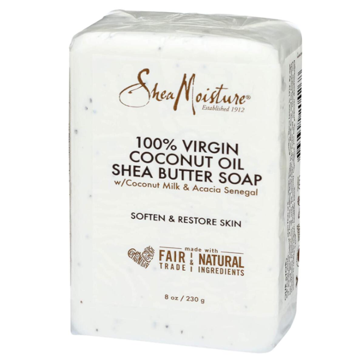 【追跡可能海外メール便】シアモイスチャー 100% バージンオイルバターソープ ココナッツ 230g SHEA MOISTURE 100% Virgin Oil Butter Soap, Coconut, 8 Oz 石鹸