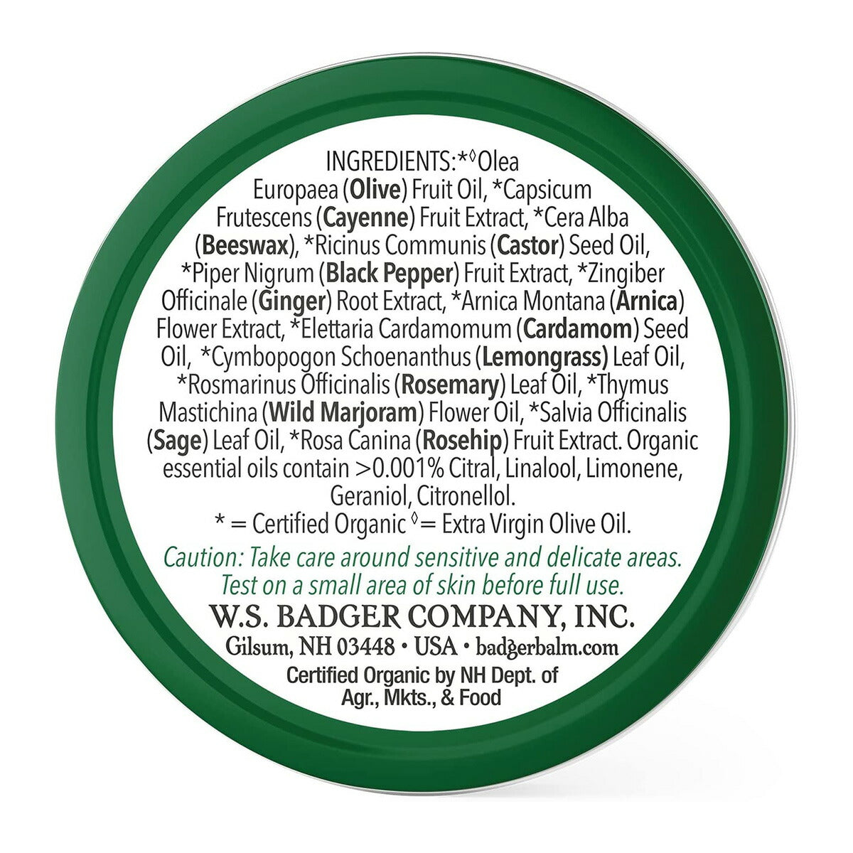 【追跡可能海外メール便】Badger Sore Joint Rub - 0.75oz バジャー 関節軟膏 オーガニック バーム