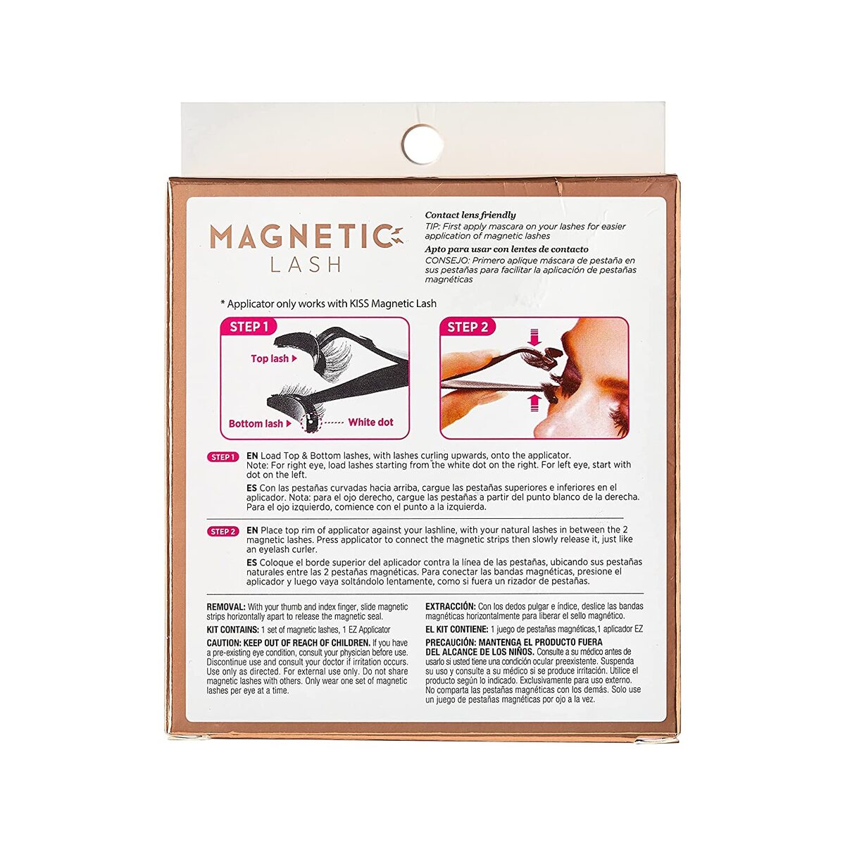 【追跡可能海外メール便】Kiss Magnetic Lash 01 With Applicator マグネット式つけまつ毛 アプリケーター付き 接着剤いらず のりいらず マグネットつけまつげ 時短 付け直し楽々 美容 美容液 コスメ 化粧品