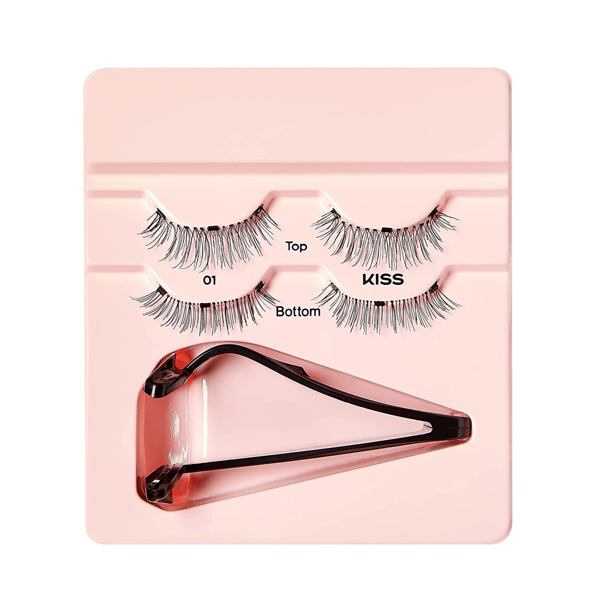 【追跡可能海外メール便】Kiss Magnetic Lash 01 With Applicator マグネット式つけまつ毛 アプリケーター付き 接着剤いらず のりいらず マグネットつけまつげ 時短 付け直し楽々 美容 美容液 コスメ 化粧品