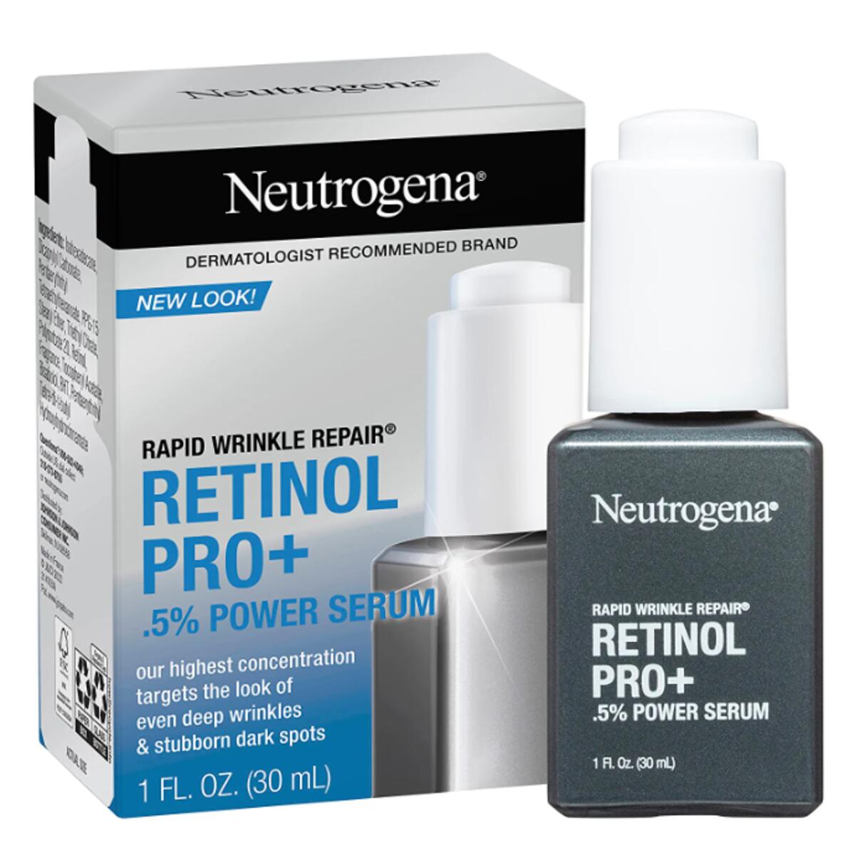 【エクスプレス便】ニュートロジーナ ラピッドリンクルリペア レチノールプロ+.5% 美容液 Neutrogena Rapid Wrinkle Repair Retinol Pro+.5% Power Facial Serum 1 fl. oz. 30ml スキンケア 美容液