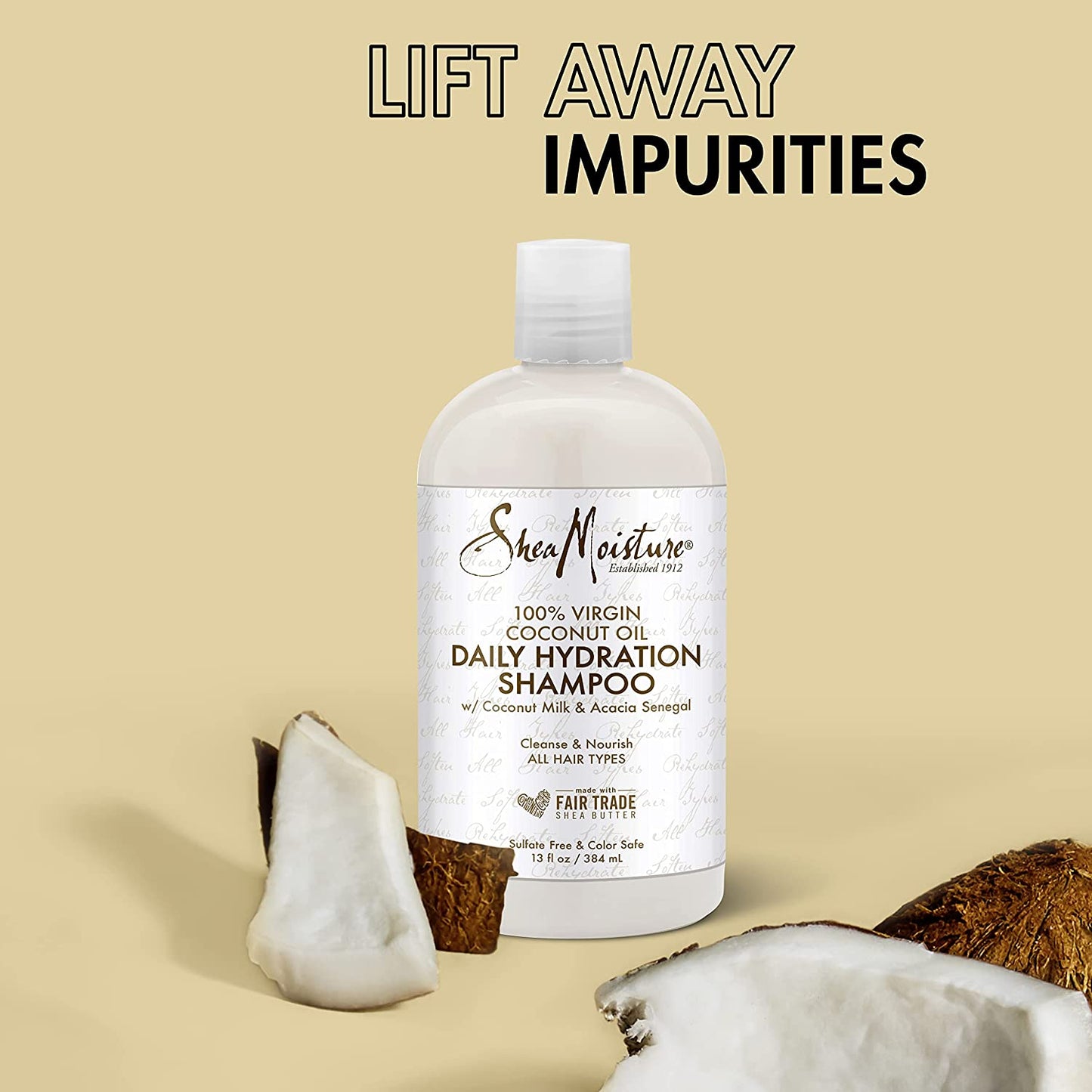 【エクスプレス便】Shea Moisture Daily Hydration Shampoo&Conditioner シアモイスチャー デイリーハイドレーション シャンプー&コンディショナー 100% Virgin Coconut Oil 100% バージンココナッツオイル ダメージ補修