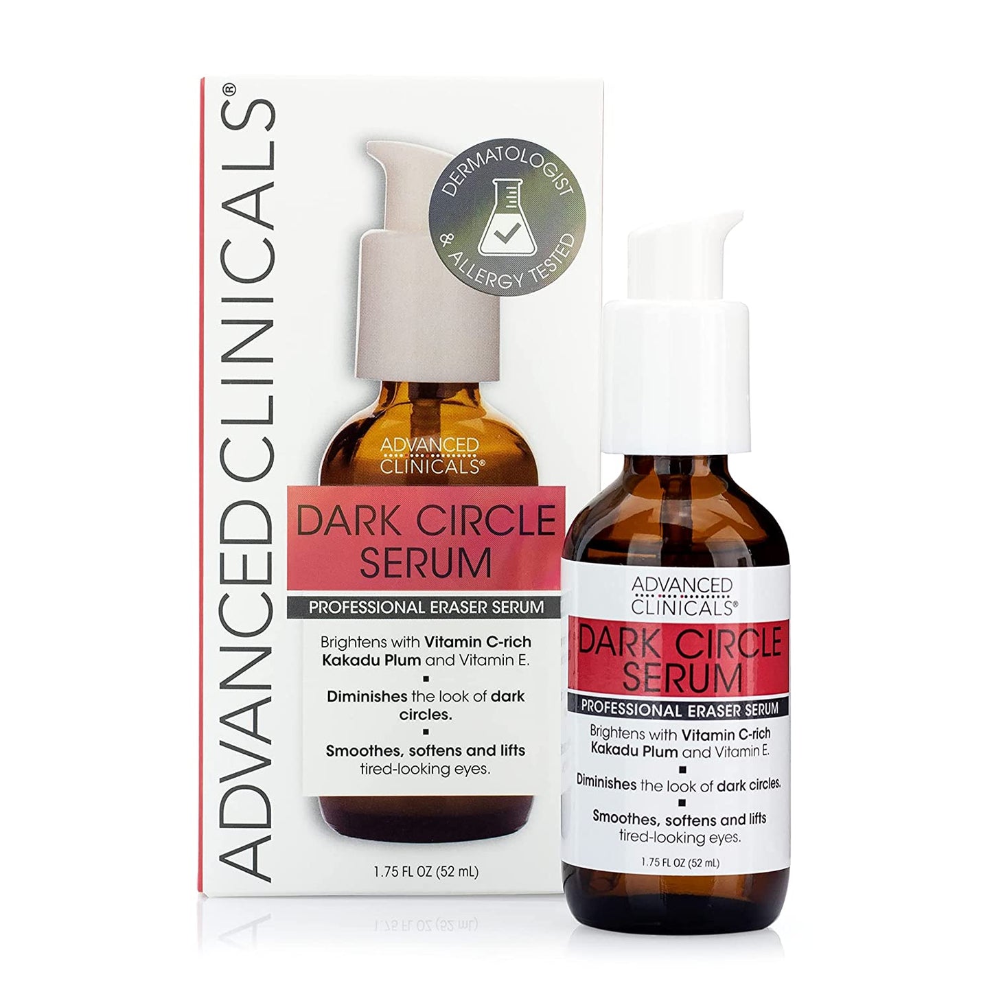 【エクスプレス便】Advanced Clinicals Dark Circle Under Eye Serum 美容液 52ml 1.75液量オンス クマ むくみ 目元 透明感