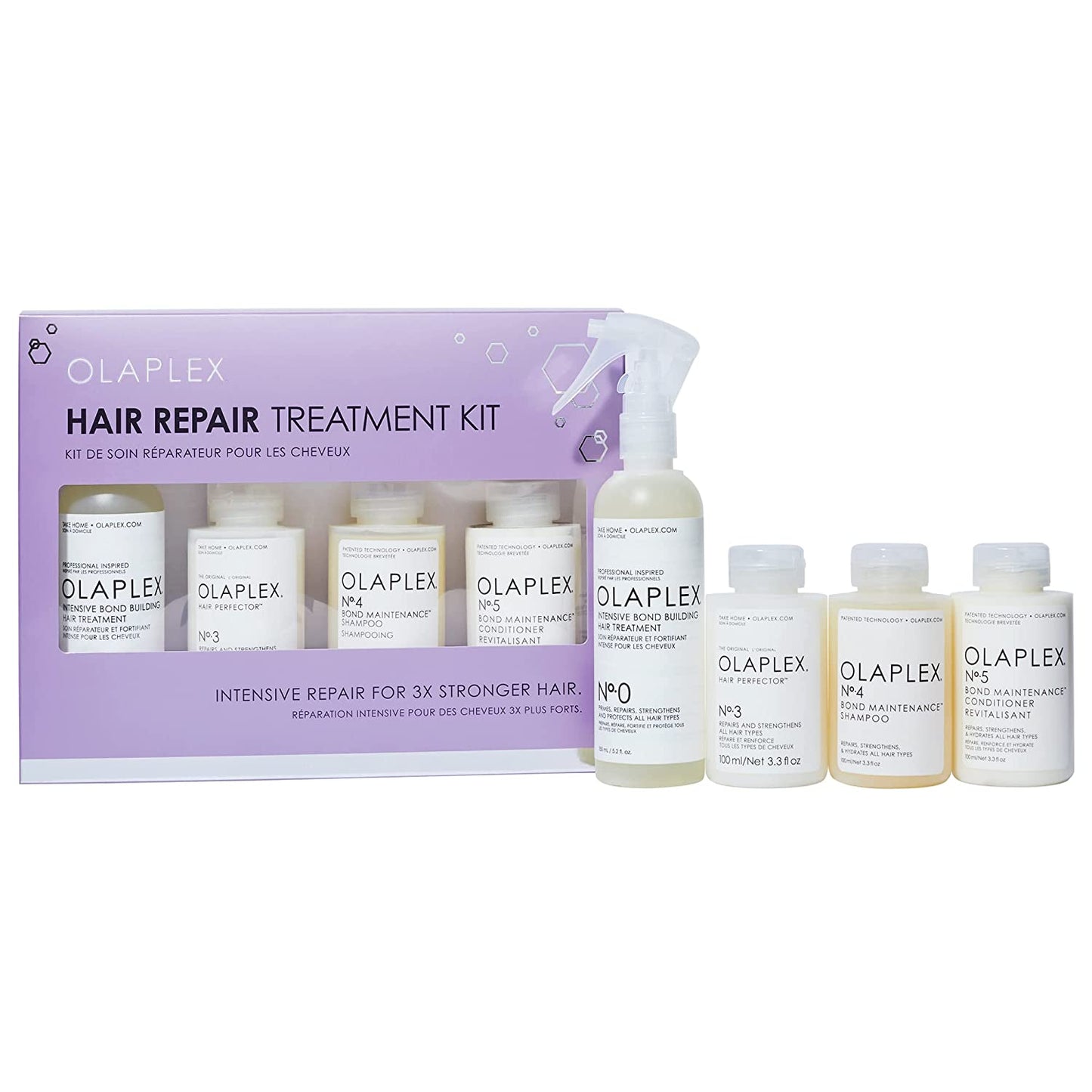 【エクスプレス便】オラプレックス Olaplex Hair Repair Treatment Kit (No.0-3-4-5 インテンシブ ボンドビルディング ヘアトリートメント・ヘアパーフェクター ・シャンプー・コンディショナー) ヘアケア トリートメント 傷み