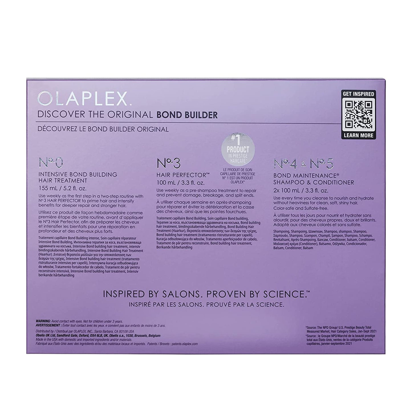 【エクスプレス便】オラプレックス Olaplex Hair Repair Treatment Kit (No.0-3-4-5 インテンシブ ボンドビルディング ヘアトリートメント・ヘアパーフェクター ・シャンプー・コンディショナー) ヘアケア トリートメント 傷み