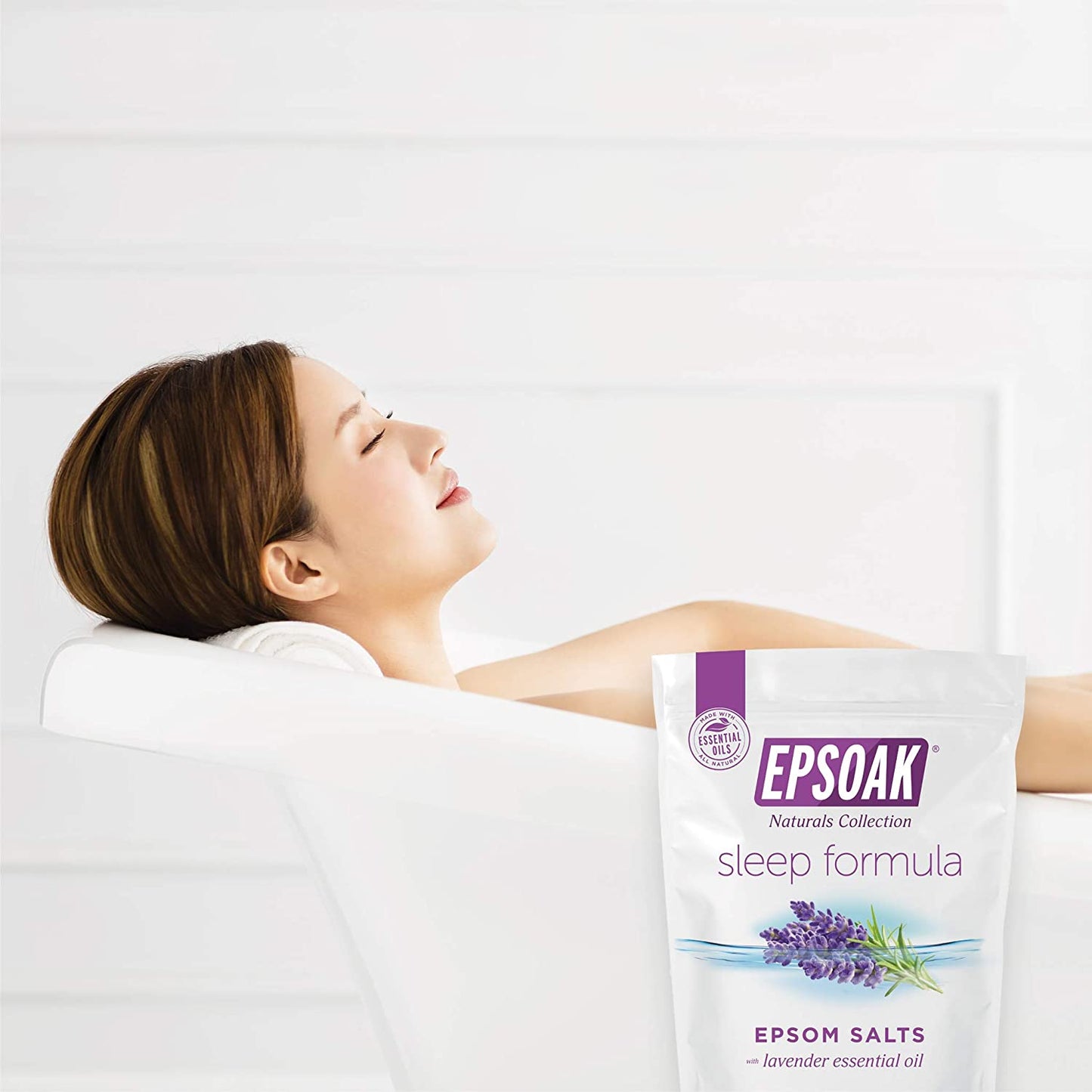 【エクスプレス便】Epsoak エプソーク バスソルト 2lb ラベンダー お風呂 バス リラックス スパ アロマ 安眠 筋肉痛 睡眠