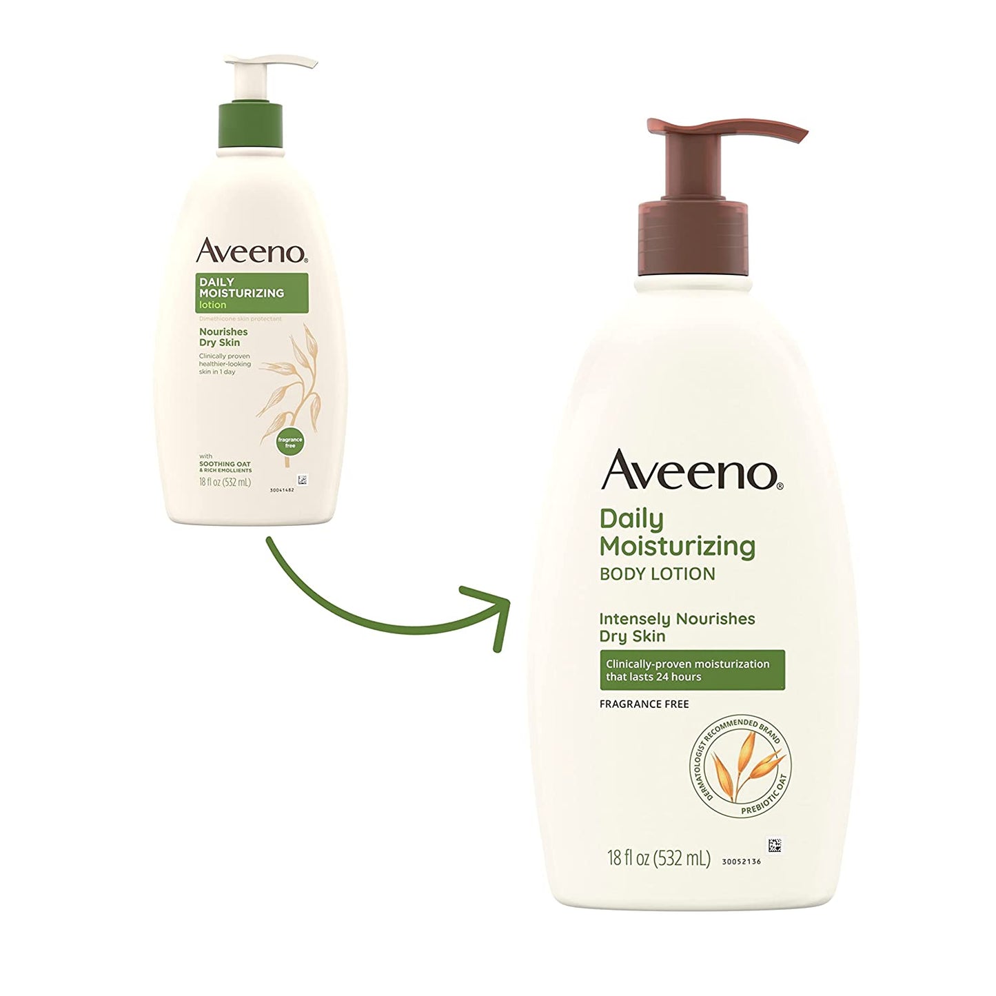 【エクスプレス便】Aveeno Daily Moisturizing Body Lotion with Soothing Oat and Rich Emollients to Nourish Dry Skin 18 Fl Oz アビーノ デイリー モイスチャライジング ボディローション 乾燥肌 無香料 ボディケア 保湿 532ml