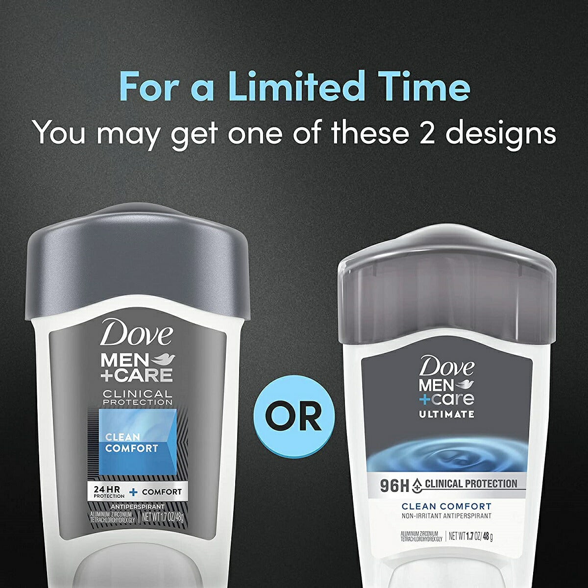 【追跡可能海外メール便】Dove Men+Care Clinical Protection Antiperspirant Clean comfort 1.7ozダヴ メンズ ケア デオドラント クリーンコンフォート 48g男性用制汗剤 スティックタイプ