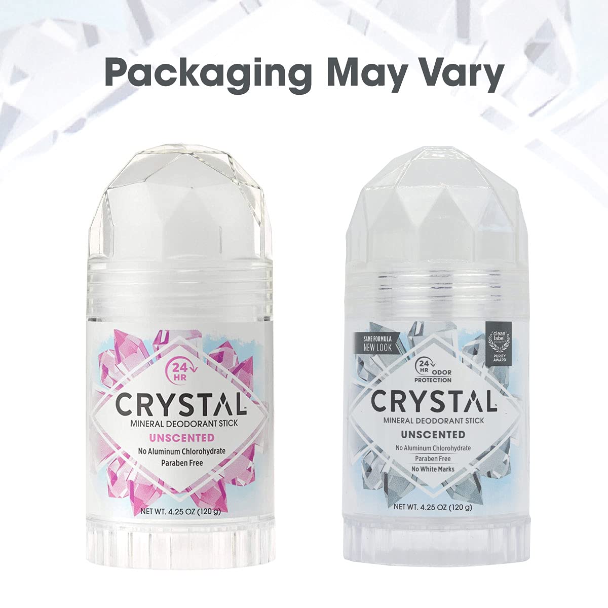 【エクスプレス便】【お得な3本セット】CRYSTAL Mineral Deodorant Stick Unscented 4.25oz (Pack of 3)クリスタル ミネラルデオドラントスティック 無香料 120g (3個パック)匂い対策 スティックタイプ 低刺激
