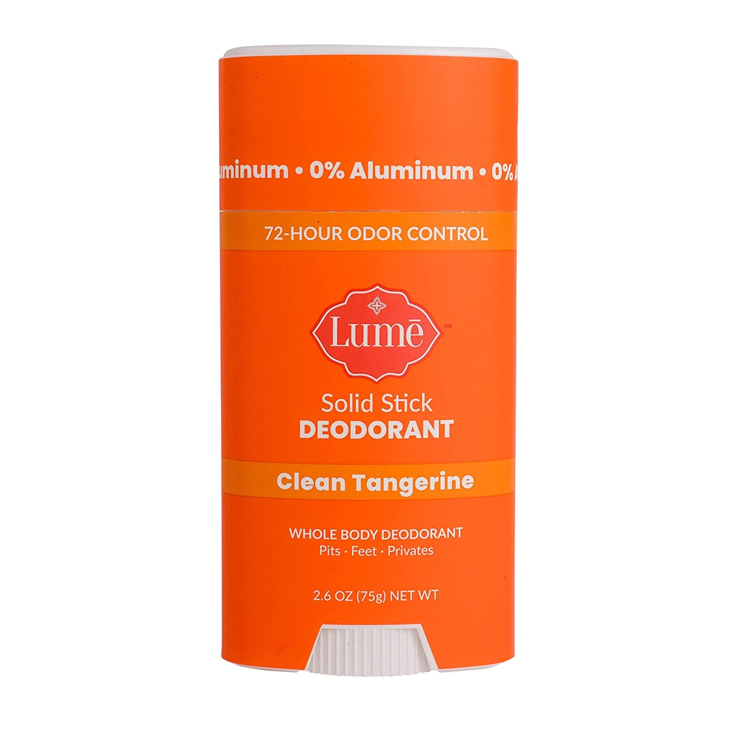 【追跡可能海外メール便】ルメ デオドラント 75g Lume Solid Deodorant Stick 2.6oz、アルミニウム不使用 敏感肌 Baking Soda-Free, Hypoallergenic, Aluminum Free ensitive Skin 制汗剤 (Clean Tangerine)