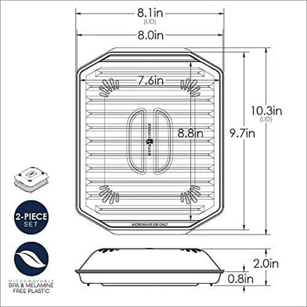 【追跡可能海外メール便】Nordic Ware Bacon Rack with Lid Whiteノルディックウェア ふた付きコンパクトベーコンラックキッチン用品 電子レンジ調理 簡単調理 耐熱