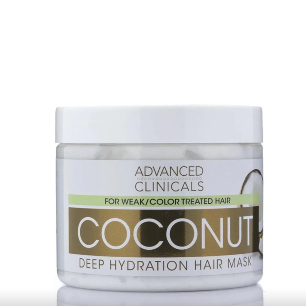 【エクスプレス便】Advanced Clinicals Coconut Oil Hair Mask Treatment Deep Hydration Hair Repair Mask Conditioner 12Fl Oz アドバンスド クリニカルズ ココナッツオイル ヘア リペアマスク 355ml ヘアケア トリートメント