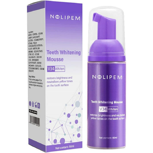 【追跡可能海外メール便】NOLIPEM Purple Whitening Tooth Foam(50ml)ノリペム パープル ホワイトニングフォームホワイトニング 白い歯 歯の黄ばみを除去 ホームホワイトニング
