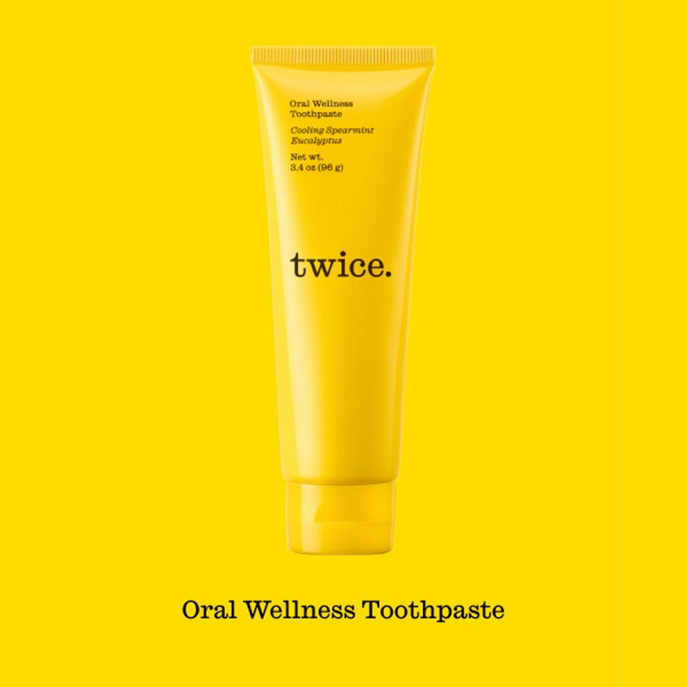 【追跡可能海外メール便】Twice Vegan Toothpaste (Cooling Spearmint Eucalyptus) 3.4ozトゥワイス ヴィーガン歯磨き粉 クールスペアミントユーカリ(96g)敏感な歯用 歯茎用 ホワイトニング歯磨き粉 オーラルウェルネス
