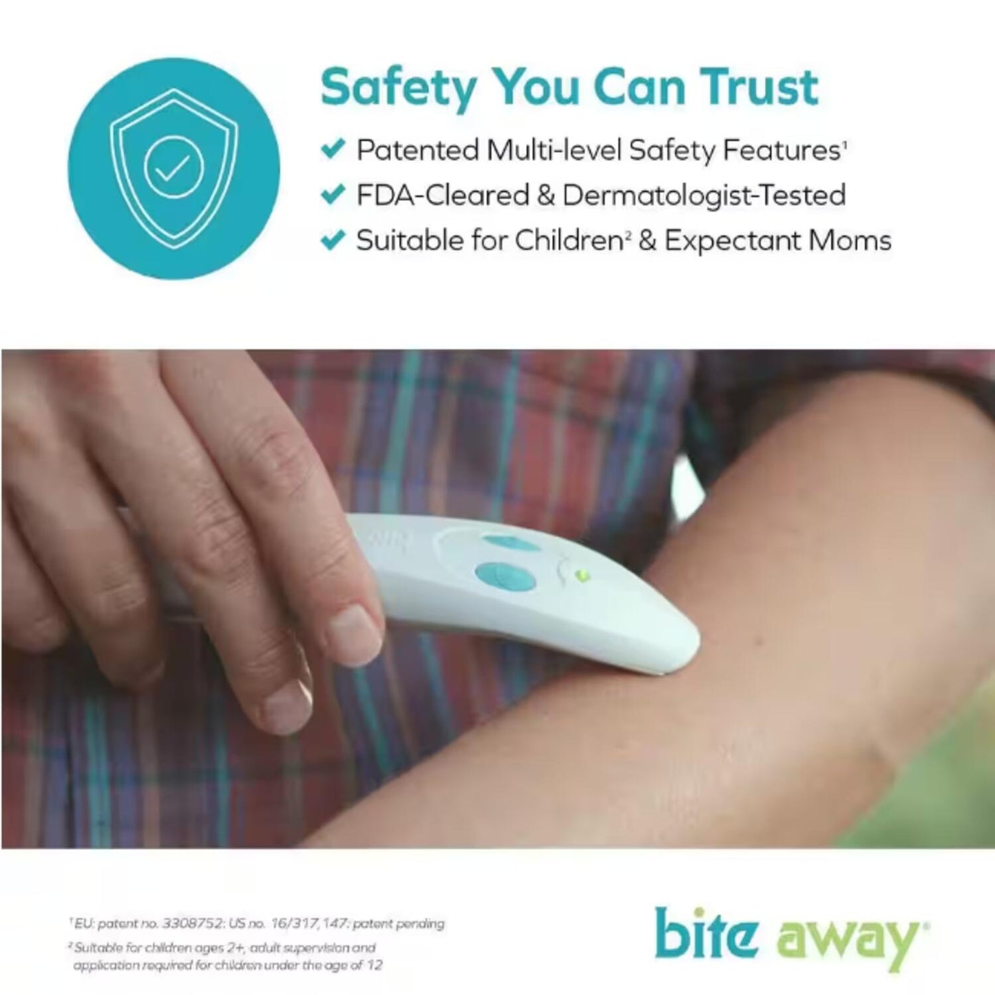 【エクスプレス便】【bite away】bite away Insect Sting & Itch Relief Stick, Relief from Mosquito and Bug Bites, バイトアウェイ 虫刺され 緩和 スティック モスキート 虫 ケミカルフリー ※電池を抜いての発送※