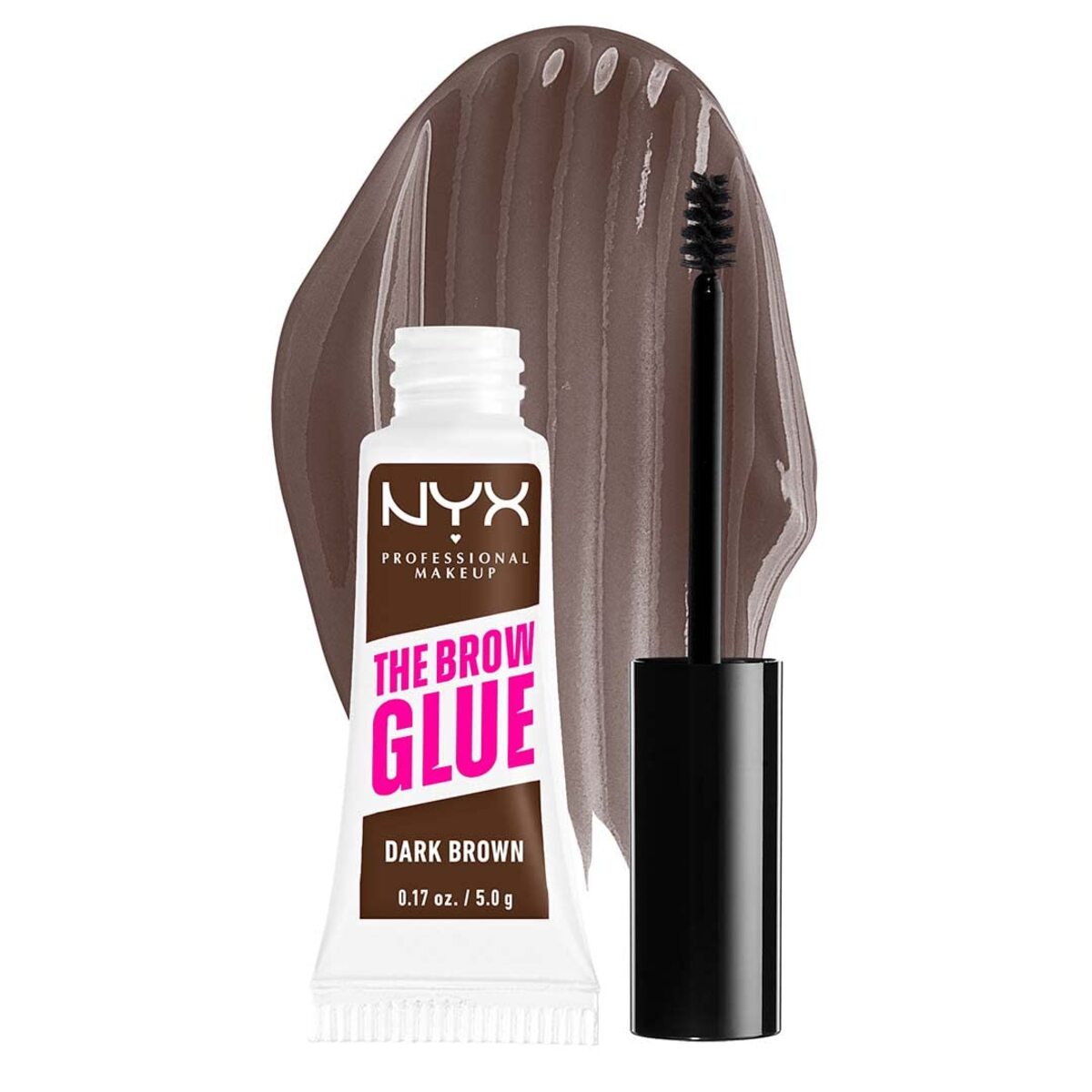 【追跡可能海外メール便】NYX【Dark Brown】  PROFESSIONAL MAKEUP The Brow Glue, Extreme Hold Tinted Eyebrow Gel ニックス アイブロウ ジェル 眉毛マスカラ 眉毛ジェル 眉毛