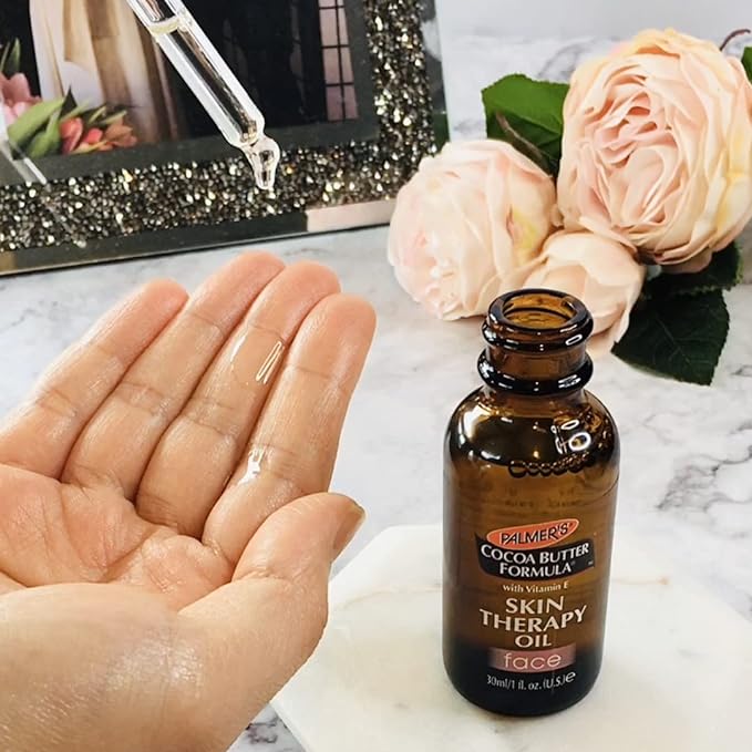 【追跡可能海外メール便】Palmer's Cocoa Butter Formula Moisturizing Skin Therapy Oil for Face with Vitamin E Rosehip 1 oz パルマーズ ココアバター保湿スキンセラピーオイル ローズヒップ 30ml