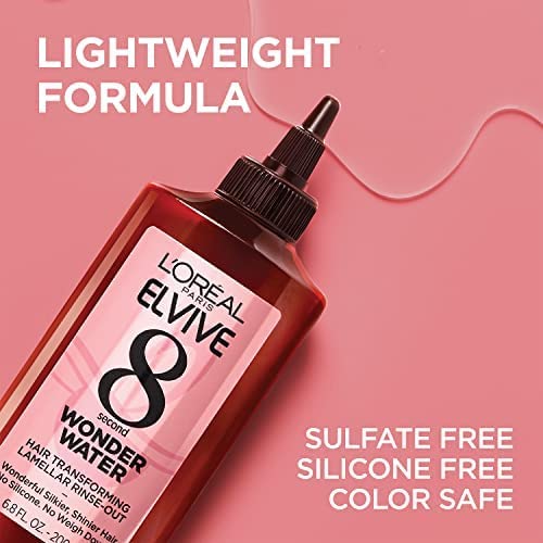 【エクスプレス便】L’Oreal Paris Elvive 8 Second Wonder Water Lamellar Rinse out Moisturizing Hair Treatment for Silky 6.8oz ロレアル パリ エルヴィブ 8 セカンド ワンダー ウォーター ラメラ 洗い流すしっとり輝く髪へのトリートメント200ml
