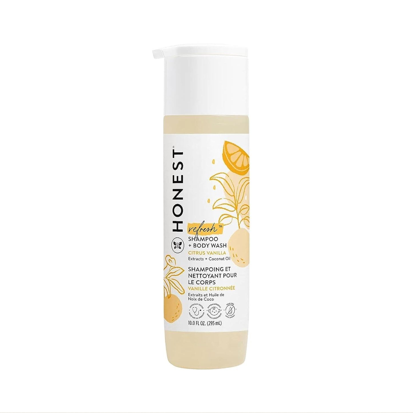 【エクスプレス便】【新パッケージ】Citrus Vanilla Refresh, The Honest Company 2-in-1 Cleansing Shampoo + Body Wash 10 fl oz ザ・オネスト・カンパニー 2-in-1 クレンジング シャンプー ボディウォッシュ シトラスバニラ 赤ちゃん 天然由来