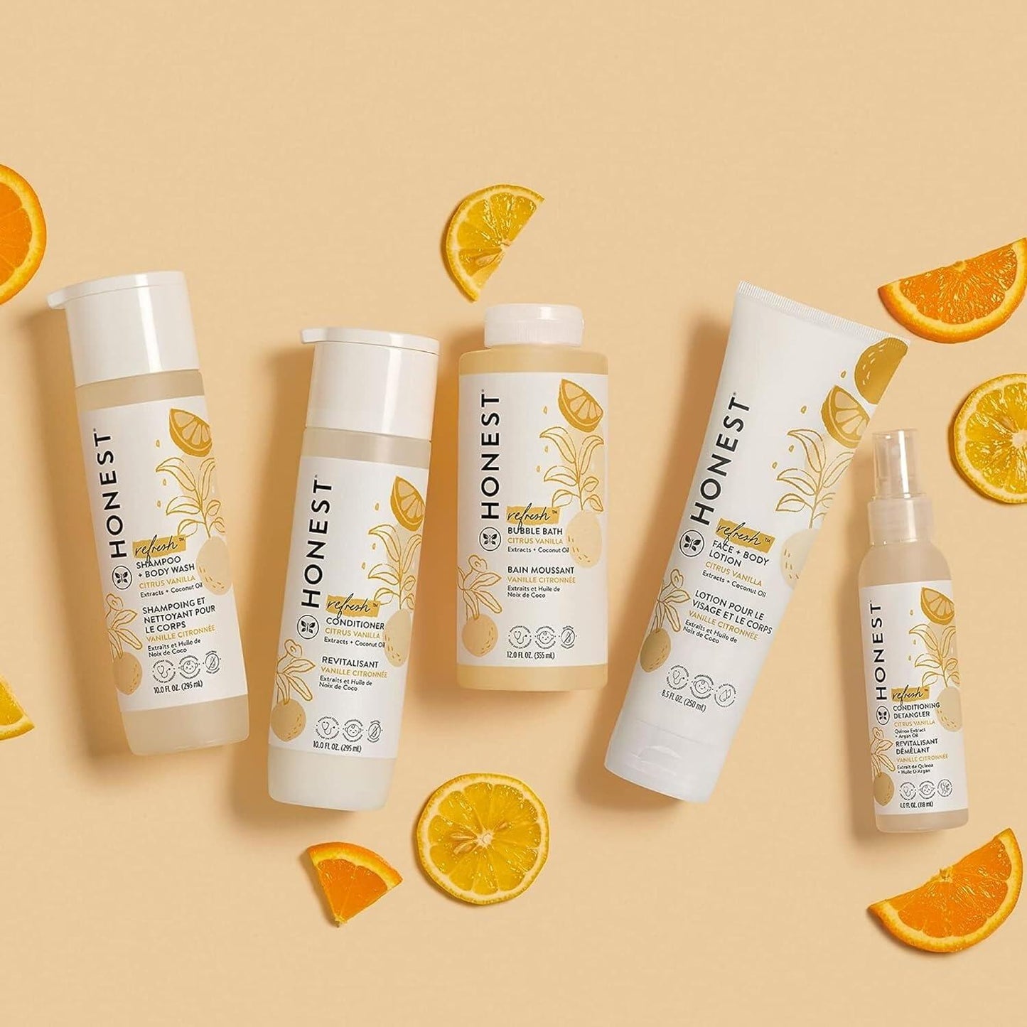 【エクスプレス便】【新パッケージ】Citrus Vanilla Refresh, The Honest Company 2-in-1 Cleansing Shampoo + Body Wash 10 fl oz ザ・オネスト・カンパニー 2-in-1 クレンジング シャンプー ボディウォッシュ シトラスバニラ 赤ちゃん 天然由来