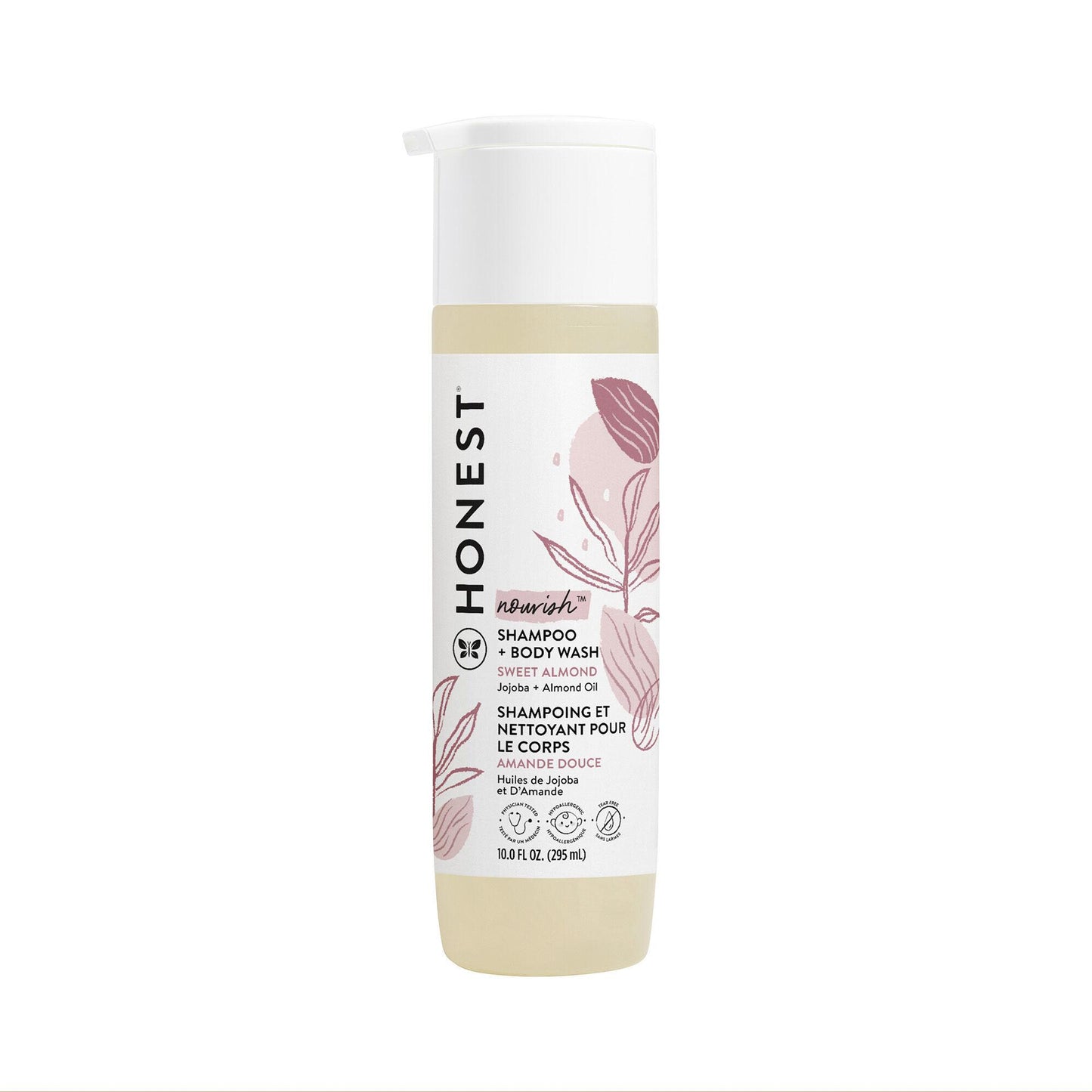 【エクスプレス便】【新パッケージ】Sweet Almond Nourish, The Honest Company 2-in-1 Cleansing Shampoo + Body Wash 10 fl oz ザ・オネスト・カンパニー 2-in-1 クレンジング シャンプー ボディウォッシュ 赤ちゃん 天然由来 アーモンド