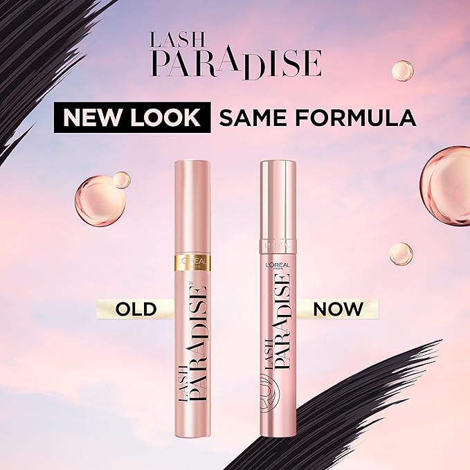 【追跡可能海外メール便】L’Oreal Paris Makeup Lash Paradise Mascara Voluptuous Volume Mystic Black, 0.28 Fl Oz ロレアル パリ メイクアップ ラッシュ パラダイス マスカラ ミスティック ブラック、0.28 オンス