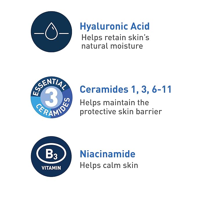 【エクスプレス便】 CeraVe Foaming Facial Cleanser Hyaluronic Acid Ceramides Fragrance Free Paraben Free 16oz セラヴィヒアルロン酸 セラミド 無香料 パラベンフリー473ml