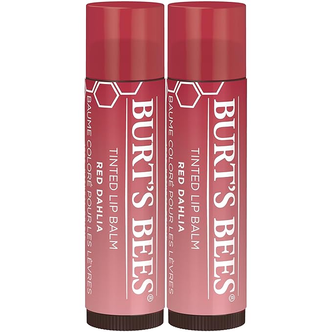 【追跡可能メール便】Burt's Bees Lip Tint Balm Red Dalia 2-Pack 0.15oz バーツビーズ リップティントバーム(レッドダリア)2本パック