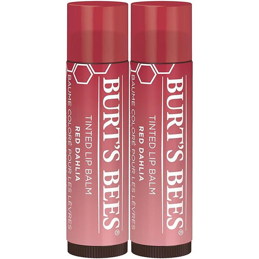 【追跡可能メール便】Burt's Bees Lip Tint Balm Red Dalia 2-Pack  0.15oz バーツビーズ リップティントバーム(レッドダリア)2本パック