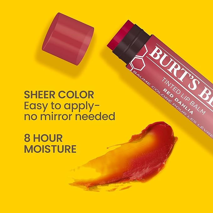 【追跡可能メール便】Burt's Bees Lip Tint Balm Red Dalia 2-Pack 0.15oz バーツビーズ リップティントバーム(レッドダリア)2本パック