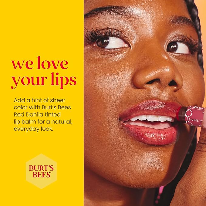 【追跡可能メール便】Burt's Bees Lip Tint Balm Red Dalia 2-Pack 0.15oz バーツビーズ リップティントバーム(レッドダリア)2本パック