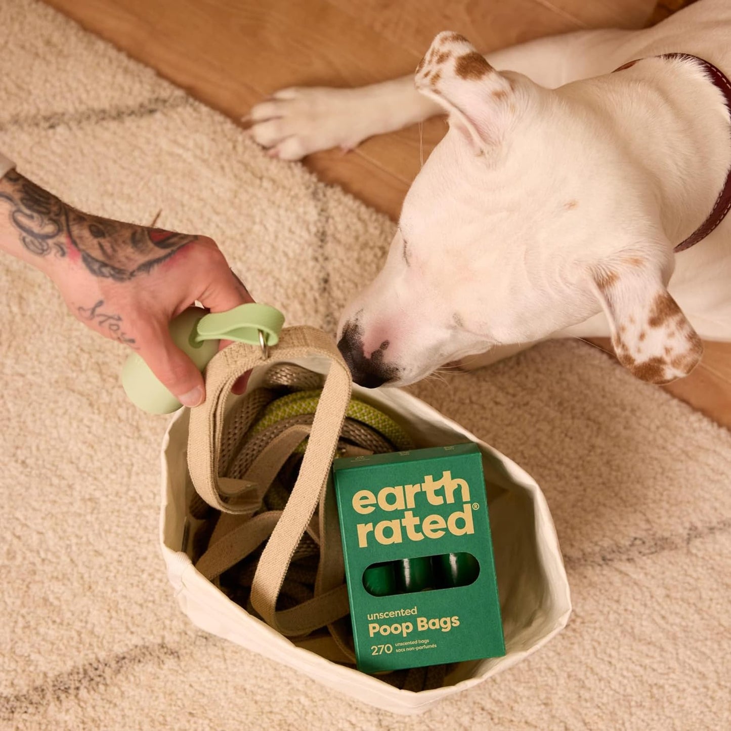 【エクスプレス便】Earth Rated Dog Poop Bags Unscented 270 Count 無香料 小型犬から大型犬用 防漏性と特厚に特化 ペット用フン袋 270枚