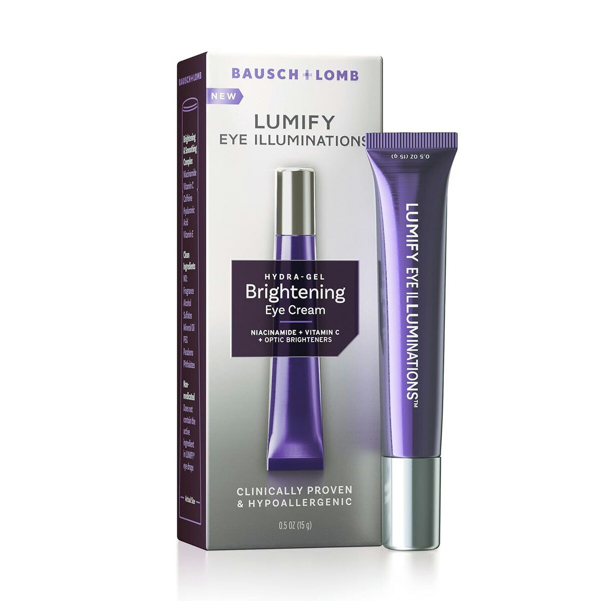 【エクスプレス便】【話題のLUMIFY】LUMIFY Eye Illuminations Hydra-Gel ightening Eye Cream 0.5oz ルミファイ アイイルミネーションズ ハイドラジェル ブライトニング アイクリーム 15g ナイアシンアミド ビタミンC カフェイン ヒアルロン酸 目元を明るく