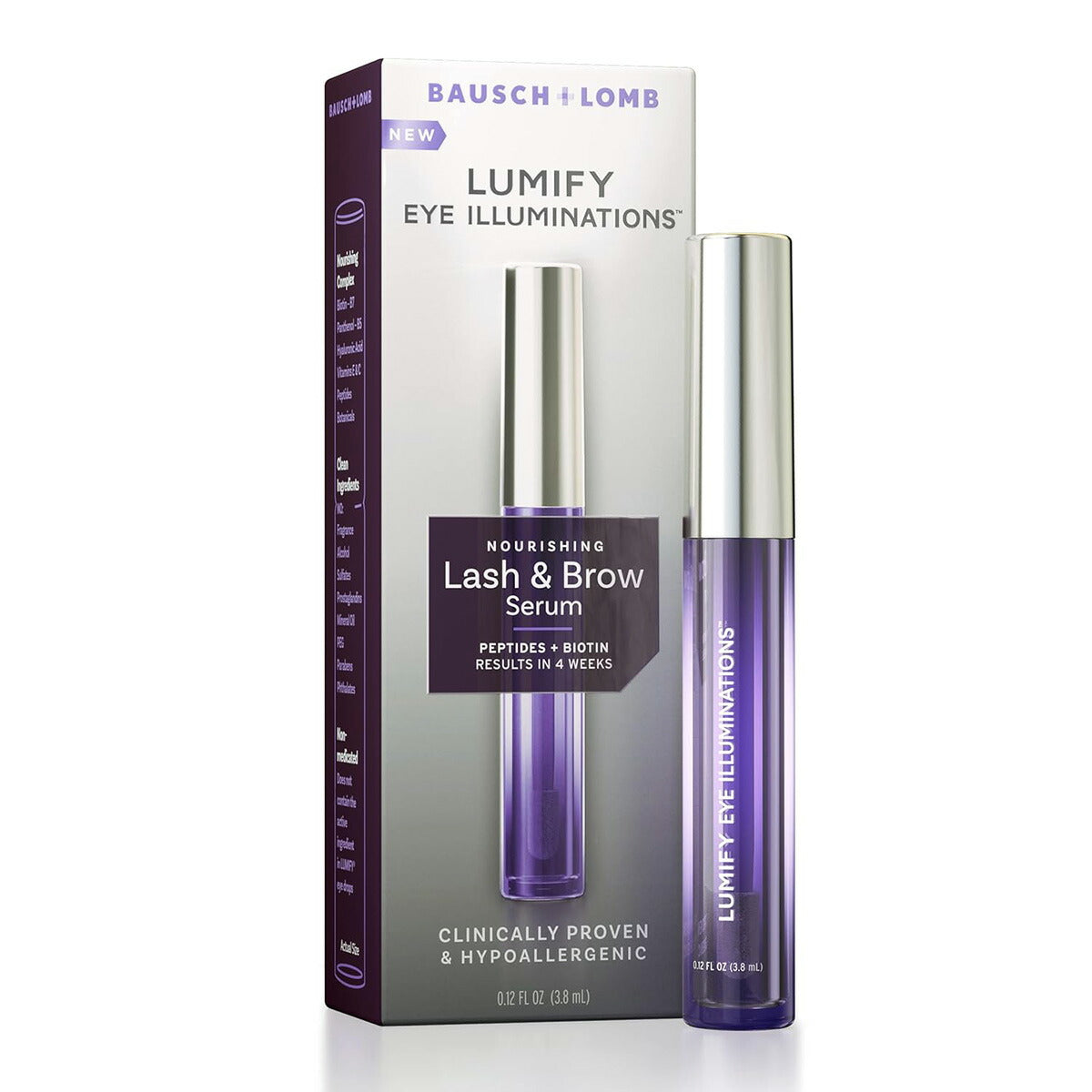 【エクスプレス便】【話題のLUMIFY】LUMIFY Eye Illuminations Nourishing Lash & ow Serum 0.12oz ルミファイ アイイルミネーションズ ナリシング ラッシュ & ブロウ セラム 3.8ml まつ育 ビオチン ペプチド まつげ・まゆげ用美容液