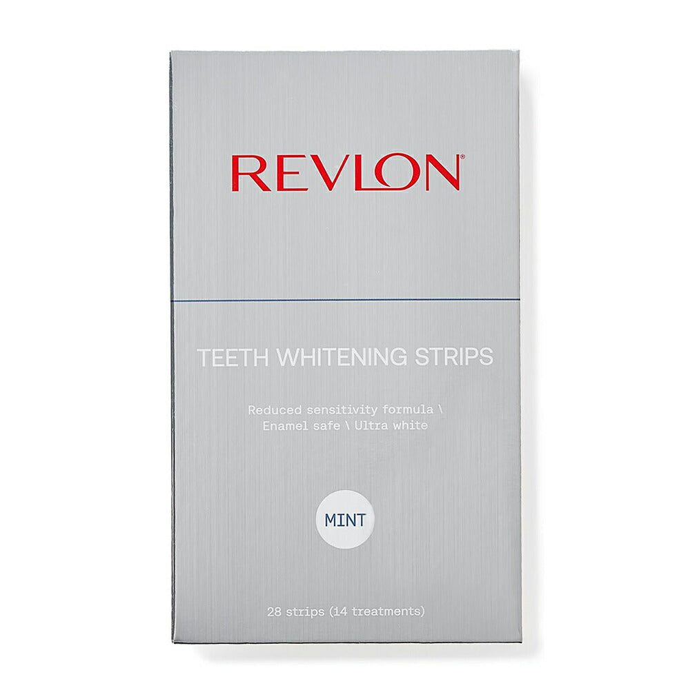【追跡可能海外メール便】 REVLON Mint Flavored Teeth Whitening Strips 14 Treatments レブロン ホワイトニングストリップス 28枚 14回分 ホワイトニングケア ホワイトニング 白い歯 清潔な歯