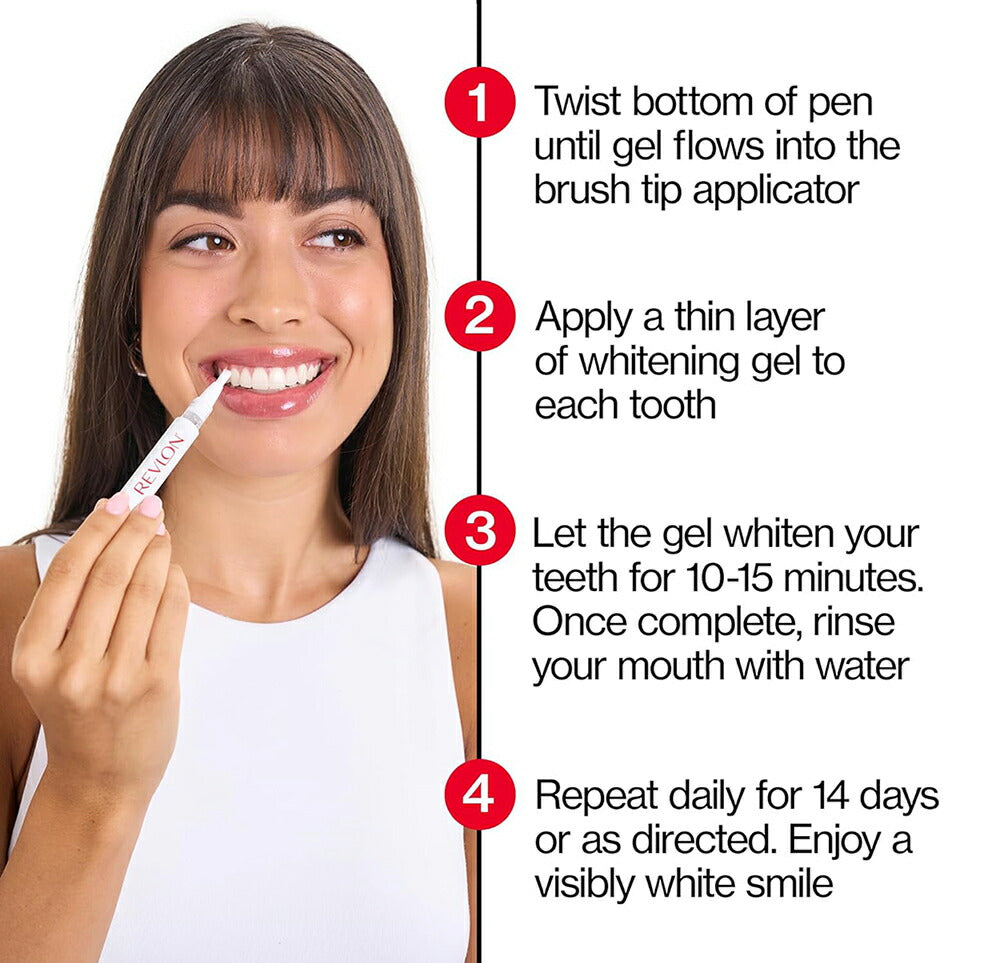 【追跡可能海外メール便】 REVLON Teeth Whitening Pen 2ml レブロン ホワイトニングペン 2ml ホワイトニングケア ホワイトニング 白い歯 清潔な歯