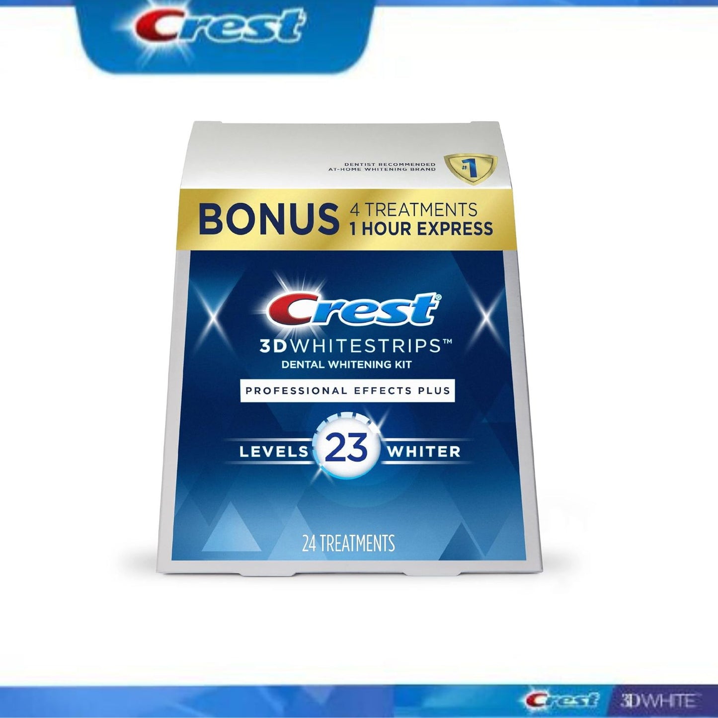 【追跡可能海外メール便】 24回分 (48枚入り)★ クレスト Crest レベル23 ホワイトニング テープ 3D White ホワイトニング 白い歯 クレスト 3d ホワイトニング テープ