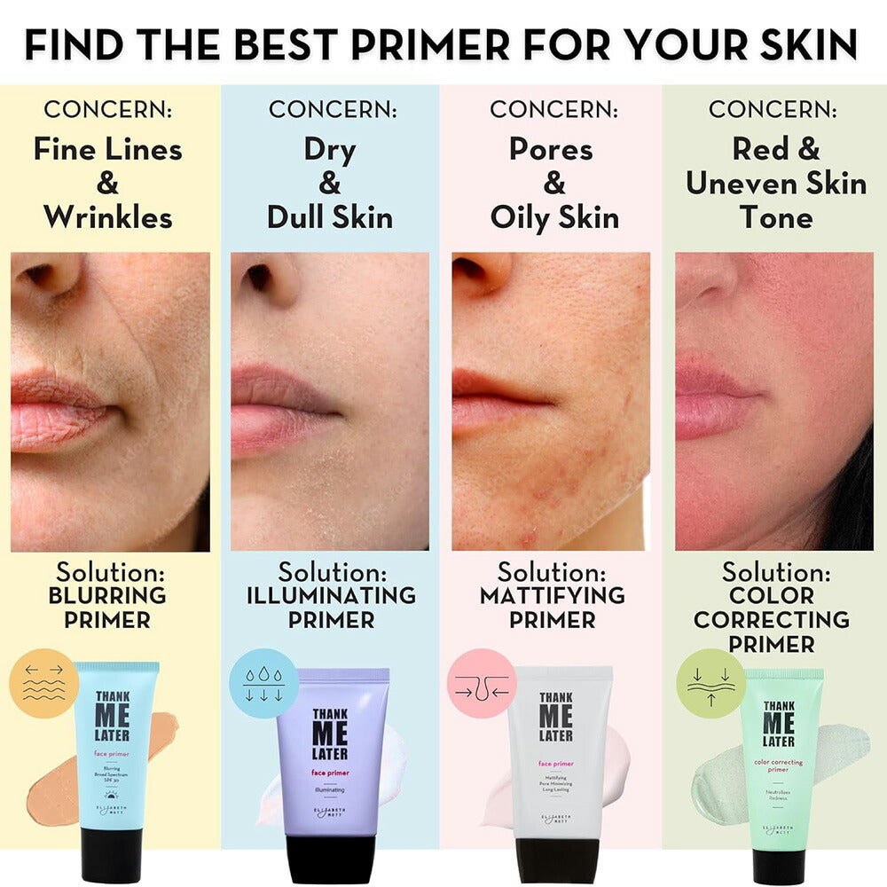 【追跡可能海外メール便】Elizabeth Mott Thank Me Later Illuminating Face Primer 1.05oz エリザベスモット イルミネイティング 化粧下地 30g 崩れない 完璧な仕上がり くすみ気になる方に