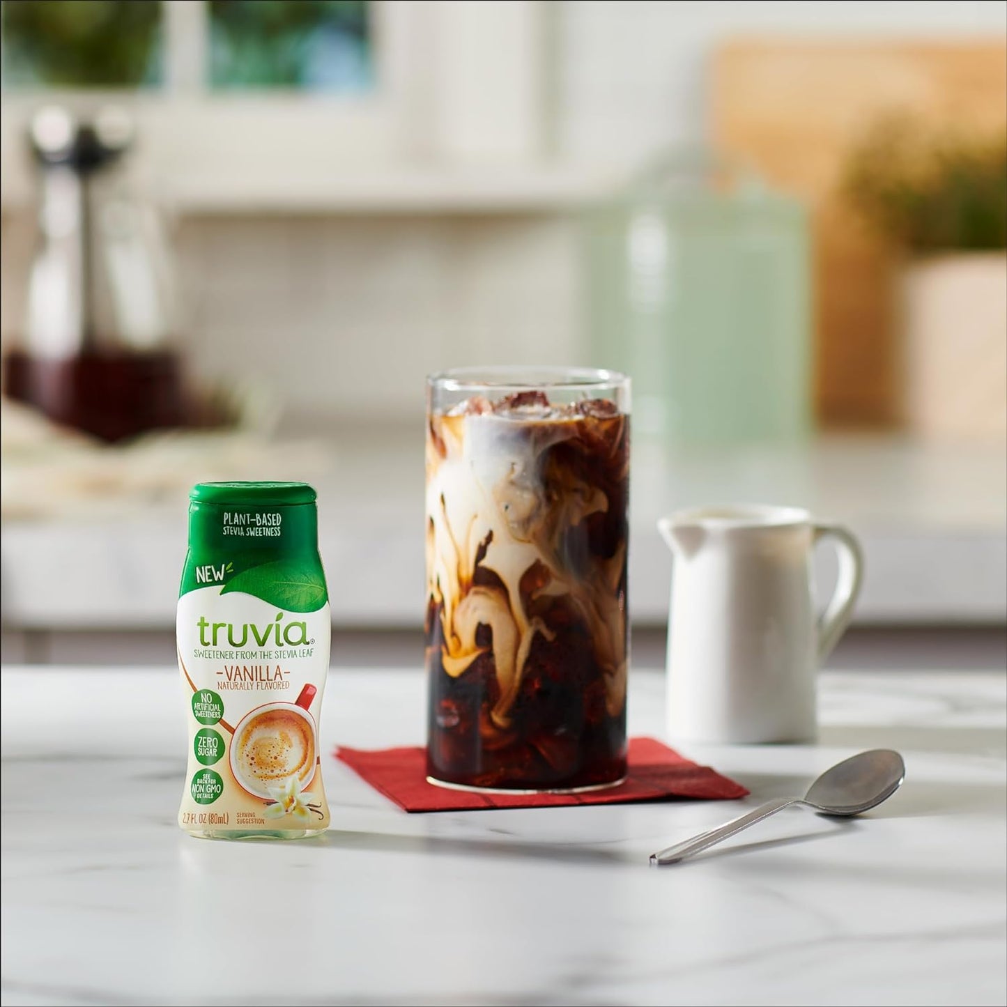 【追跡可能海外メール便】【Truvia】Truvia Zero Calorie Liquid Stevia Sweetener, Vanila flavor 2.7 fl. oz. トゥルビア 0カロリー スウィートナー バニラ味 天然甘味料 グルテンフリー ヴィーガン 非遺伝子組換え体 糖質0