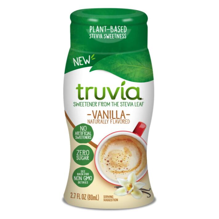 【追跡可能海外メール便】【Truvia】Truvia Zero Calorie Liquid Stevia Sweetener, Vanila flavor 2.7 fl. oz. トゥルビア 0カロリー スウィートナー バニラ味 天然甘味料 グルテンフリー ヴィーガン 非遺伝子組換え体 糖質0