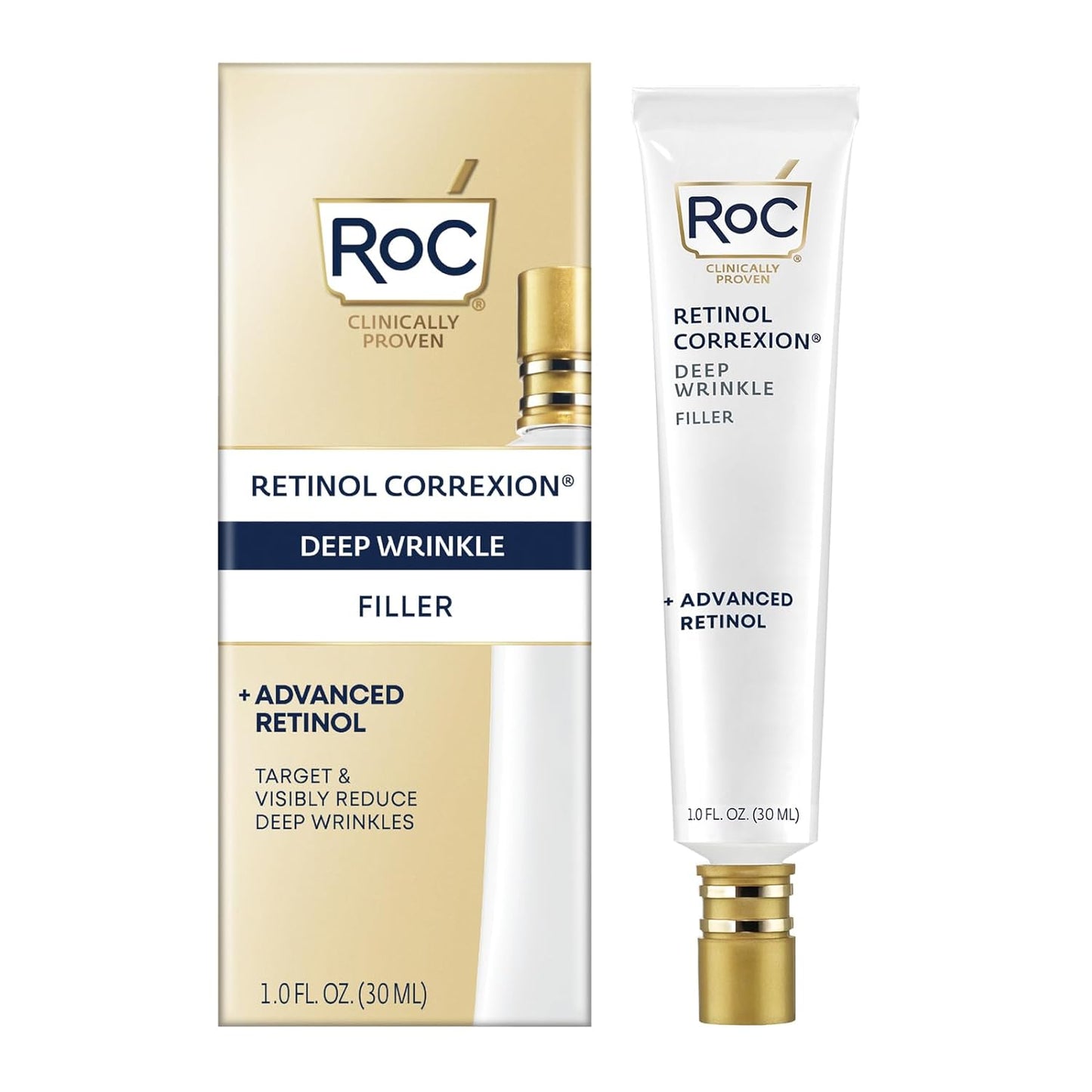 【エクスプレス便】RoC Retinol Correxion Deep Facial Filler with Hyaluronic Acid Retinol 1 oz RoC レチノール コレクション ディープ フェイシャル フィラー ヒアルロン酸配合 30ml
