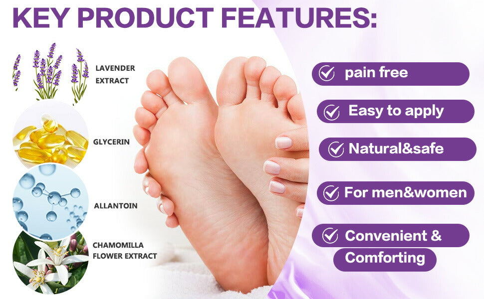 【追跡可能海外メール便】ALIVER Foot Peel Mask Exfoliator Peel Off Calluses Dead Skin Callus Remover Lavender1.41oz×3 Pack アリバー フットピールマスク エクスフォリエーター 足の角質 古い皮膚 ラベンダー40g×3パック