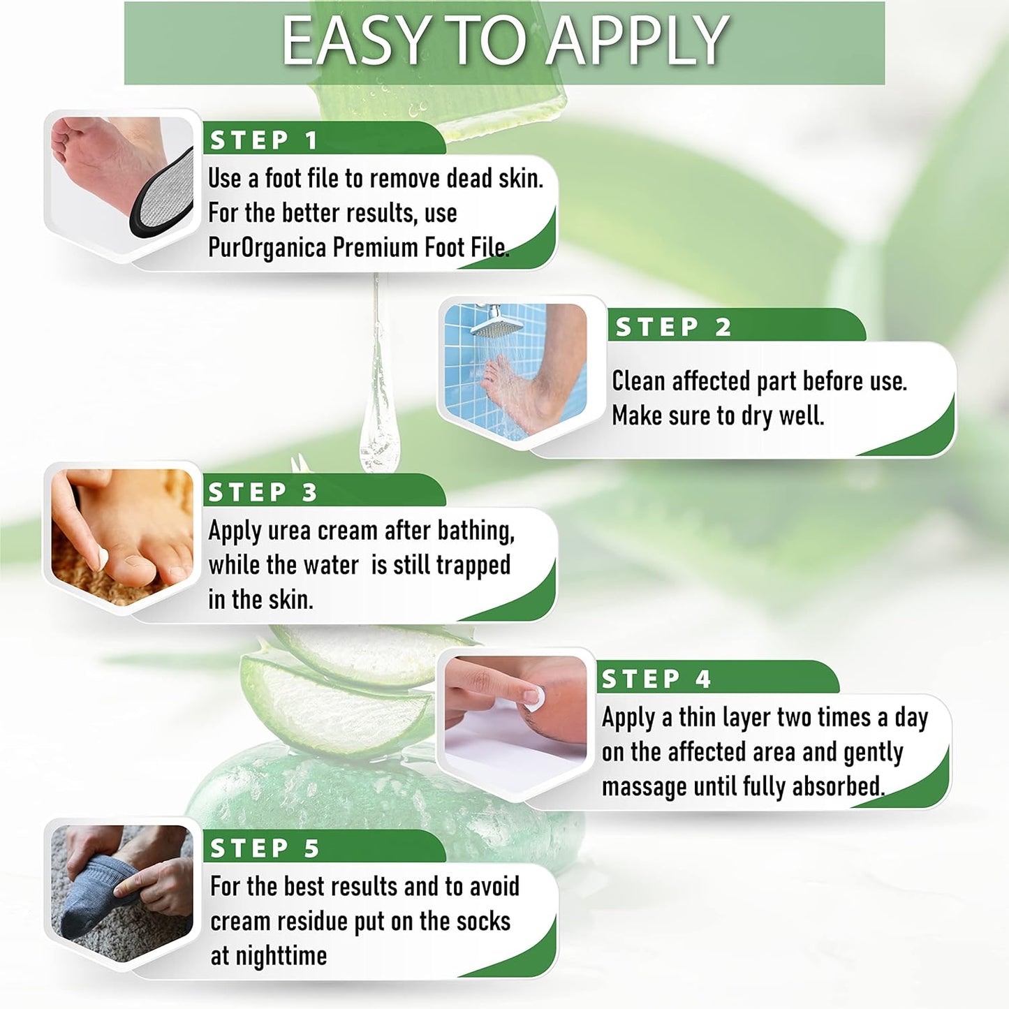 【エクスプレス便】PurOrganica Urea 40% Foot Cream Callus and Dead Skin Remover For Feet Elbows Hands and Knees 4ozピュアオーガニカ 尿素40%フットクリーム 足の角質および古い角質ケア 113g