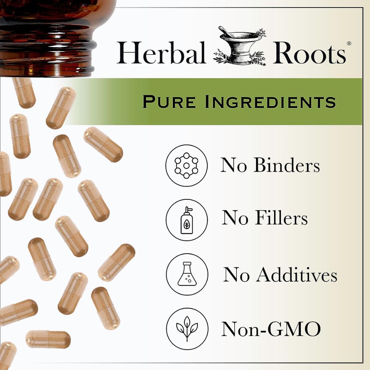 【エクスプレス便】Herbal Roots Organic Black Cohosh Root | Extra Strength 600mg 60 Capsules, Vegan 60カプセル ハーバルルーツ オーガニック ブラックコホシュ | エクストラストレングス 600mg