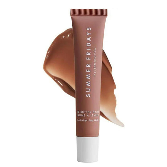【追跡可能海外メール便】Summer Fridays サマーフライデーズ リップバターバーム バニラベージュ 0.5oz Lip Butter Balm Vanilla Beige リップティント リップバーム 唇ケア リップケア 潤い 唇 保湿 つや唇