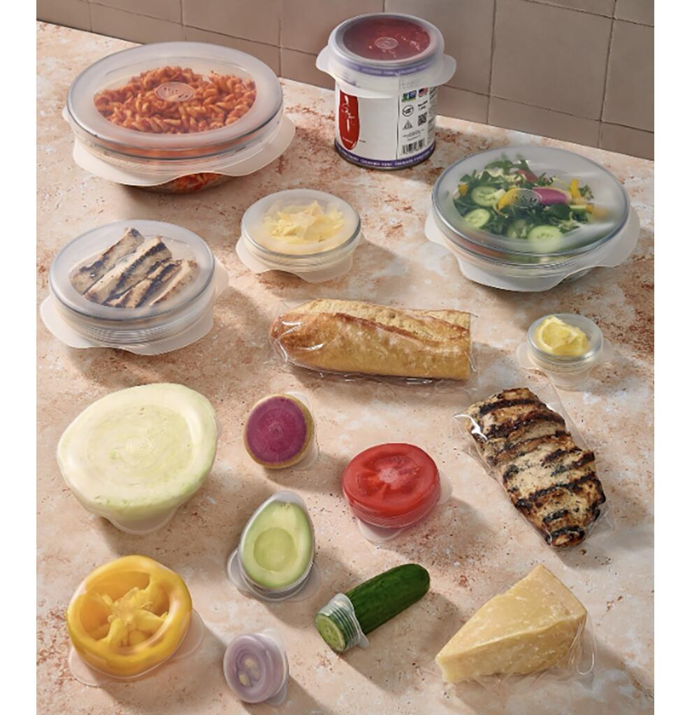 【追跡可能海外メール便】W&P Reusable Silicone Stretch Lid, Set of 6 W&P 繰り返し使えるシリコーンストレッチ蓋 6サイズ入り 再利用可能 キッチン用品