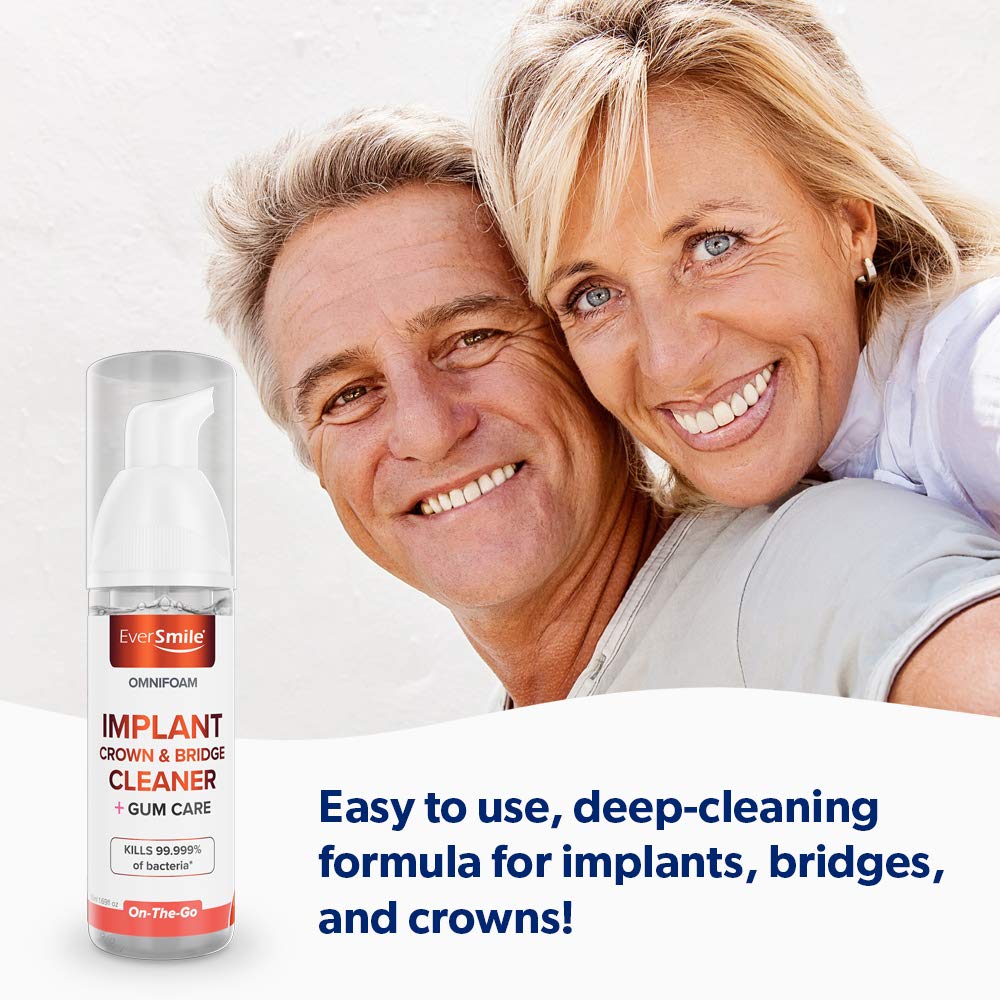 【追跡可能海外メール便】EverSmile OmniFoam Dental Cleaner for Implants, Crowns, and Bridges 1.69oz エバースマイル オムニフォーム インプラント、クラウン、ブリッジ用デンタルクリーナー 50ml