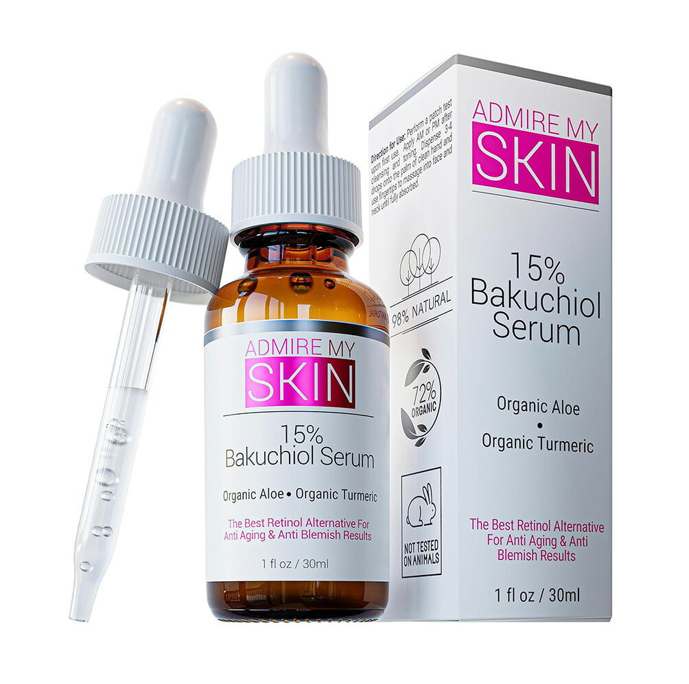 【エクスプレス便】Admire My Skin Bakuchiol Serum 1oz アドマイアマイスキン バクチオール美容液 30ml 乾燥 年齢が気になる肌